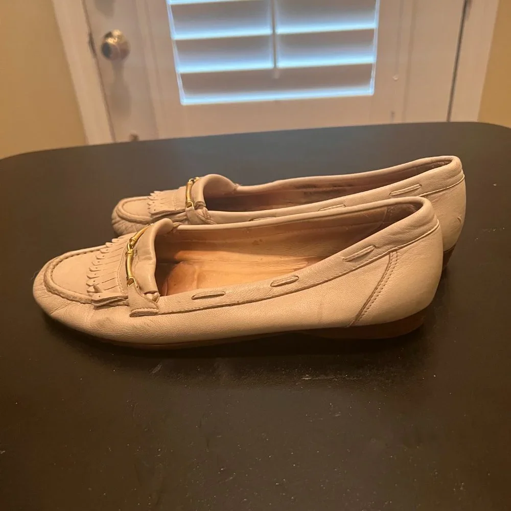 Bally size 7.5 scotty slip on loafers leather horsebit made in Italy